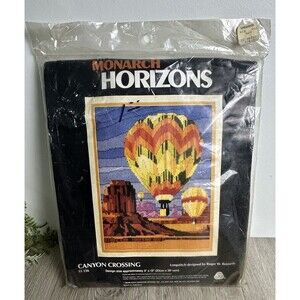 VTG Monarch Horizons Longstitch Kit Canyon Crossing Hot Air Balloon SEALED HTF